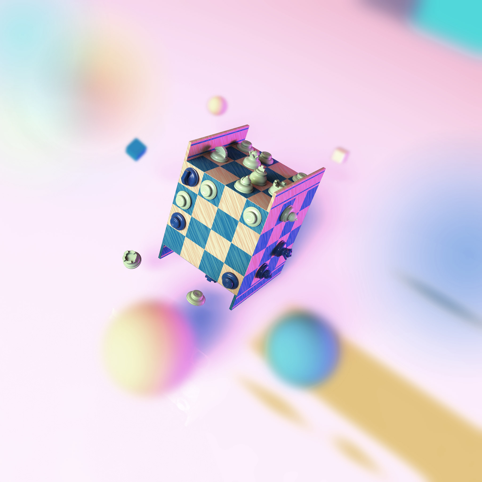 Cube Checkers 3D